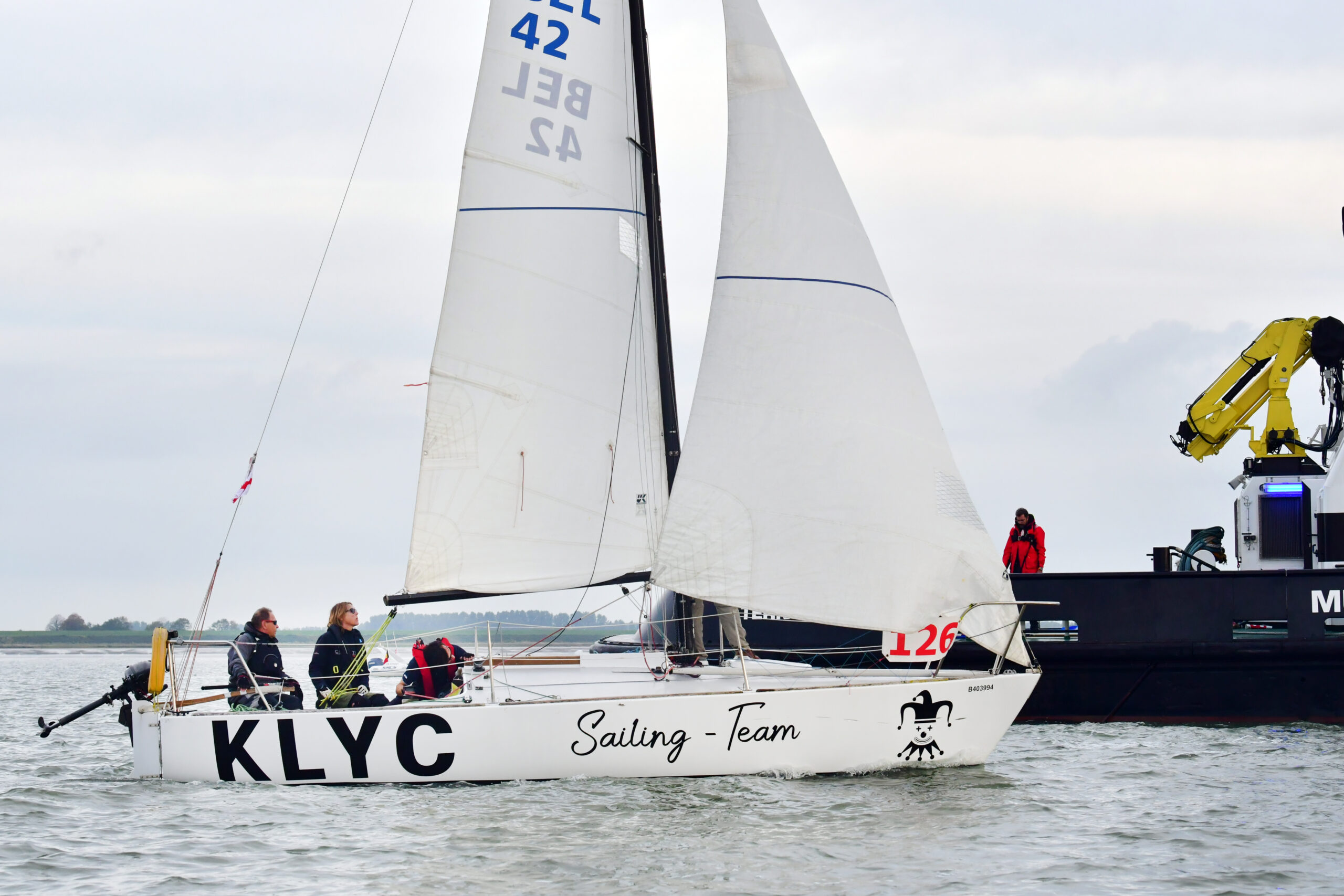 Joker, J/24 start Antwerp Race